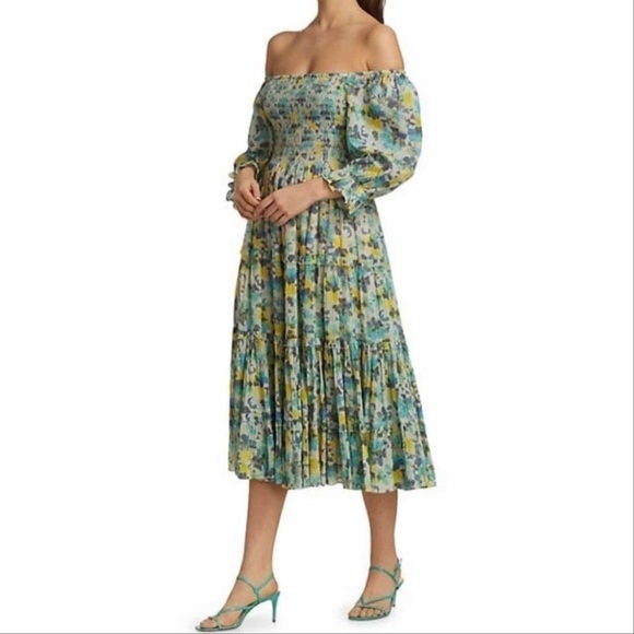 LoveShackFancy Capri Off The Shoulder Dress - Picture 6 of 16